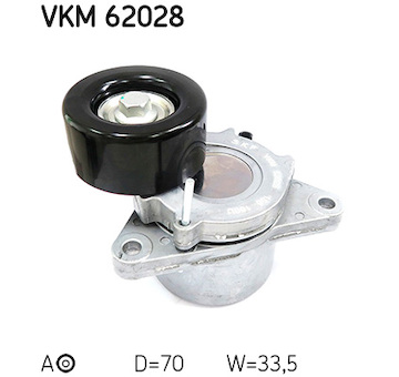 Napínací kladka, žebrovaný klínový řemen SKF VKM 62028