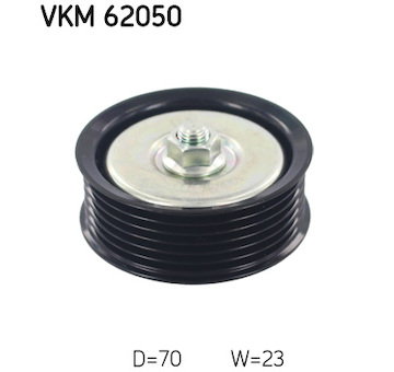 Vratna/vodici kladka, klinovy zebrovy remen SKF VKM 62050