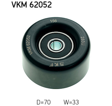 Vratna/vodici kladka, klinovy zebrovy remen SKF VKM 62052