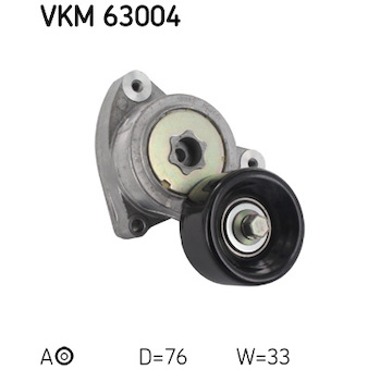 Napínací kladka, žebrovaný klínový řemen SKF VKM 63004