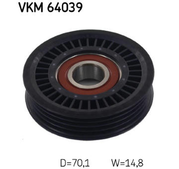 Vratná/vodiaca kladka rebrovaného klinového remeňa SKF VKM 64039
