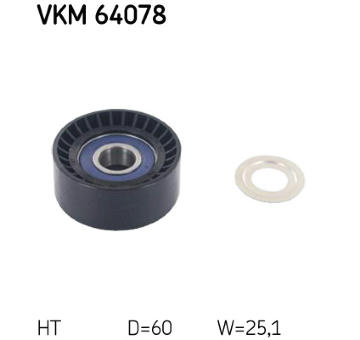Napinák rebrovaného klinového remeňa SKF VKM 64078