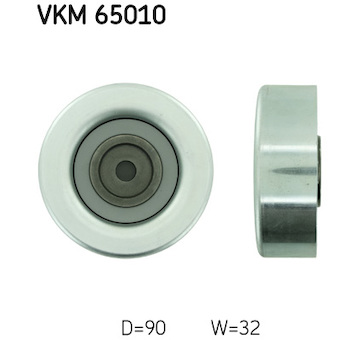 Vratna/vodici kladka, klinovy zebrovy remen SKF VKM 65010