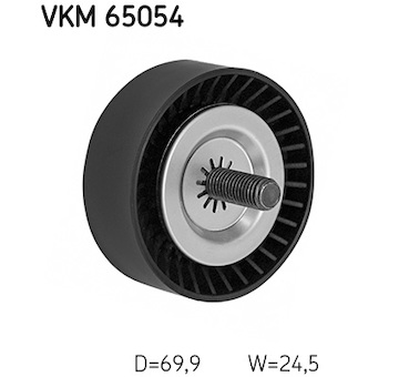 Vratná/vodicí kladka, klínový žebrový řemen SKF VKM 65054