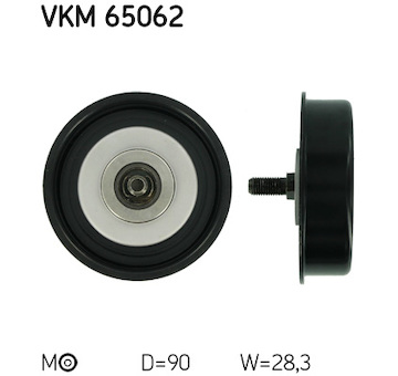 Napínací kladka, žebrovaný klínový řemen SKF VKM 65062
