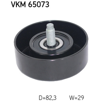 Vratná/vodicí kladka, klínový žebrový řemen SKF VKM 65073