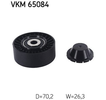 Vratna/vodici kladka, klinovy zebrovy remen SKF VKM 65084