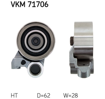 Napínací kladka, ozubený řemen SKF VKM 71706