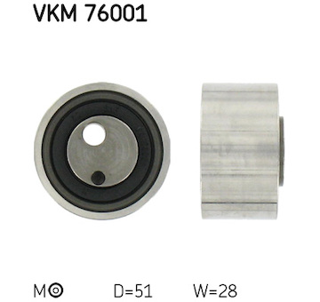 Napínací kladka, ozubený řemen SKF VKM 76001