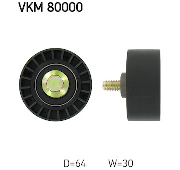 Vratná/vodicí kladka, ozubený řemen SKF VKM 80000