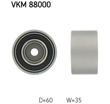 Vratna/vodici kladka, ozubeny remen SKF VKM 88000