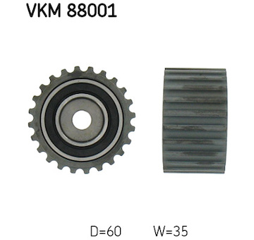 Vratná/vodicí kladka, ozubený řemen SKF VKM 88001