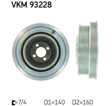 remenice, klikovy hridel SKF VKM 93228