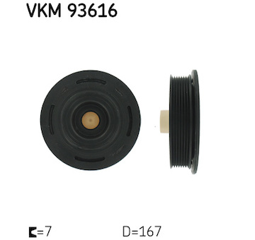 remenice, klikovy hridel SKF VKM 93616