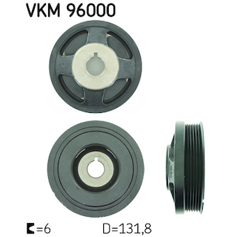 Řemenice, klikový hřídel SKF VKM 96000