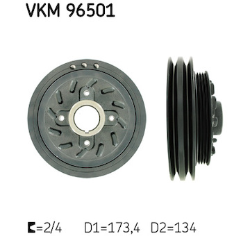 Řemenice, klikový hřídel SKF VKM 96501
