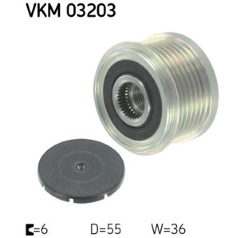 Voľnobeżka alternátora SKF VKM 03203