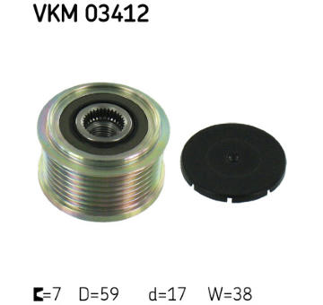 Voľnobeżka alternátora SKF VKM 03412
