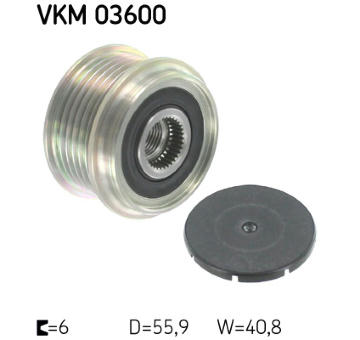 Voľnobeżka alternátora SKF VKM 03600