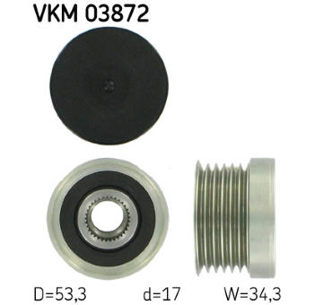 Voľnobeżka alternátora SKF VKM 03872
