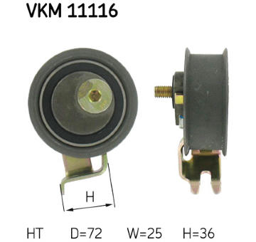 Napínací kladka, ozubený řemen SKF VKM 11116