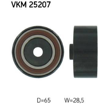 Vratná/vodicí kladka, ozubený řemen SKF VKM 25207