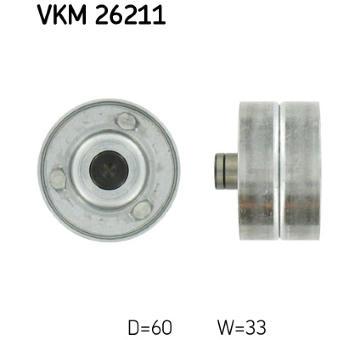 Vratná/vodicí kladka, ozubený řemen SKF VKM 26211