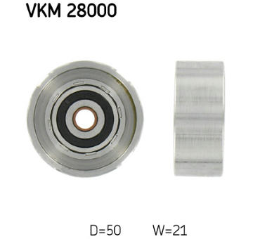 Vratná/vodicí kladka, ozubený řemen SKF VKM 28000