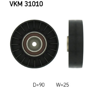 Vratná/vodicí kladka, klínový žebrový řemen SKF VKM 31010
