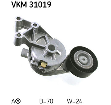 Napínací kladka, žebrovaný klínový řemen SKF VKM 31019