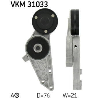 Napínací kladka, žebrovaný klínový řemen SKF VKM 31033