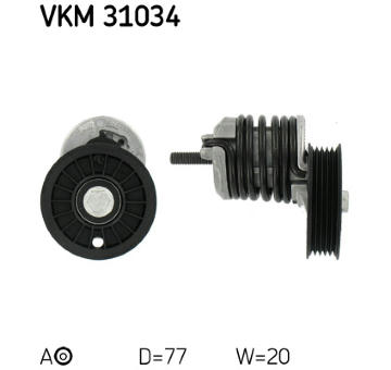 Napínák, žebrovaný klínový řemen SKF VKM 31034