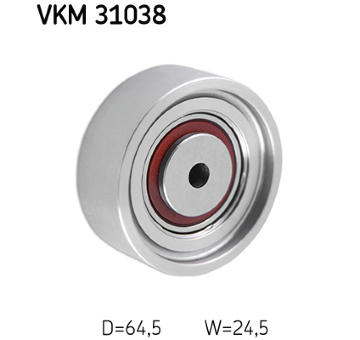 Vratná/vodicí kladka, klínový žebrový řemen SKF VKM 31038