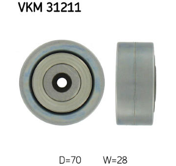 Vratná/vodicí kladka, klínový žebrový řemen SKF VKM 31211