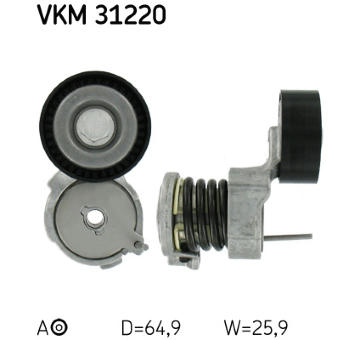 Napínák, žebrovaný klínový řemen SKF VKM 31220