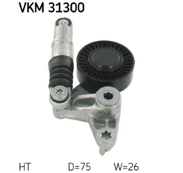 Napínací kladka, žebrovaný klínový řemen SKF VKM 31300