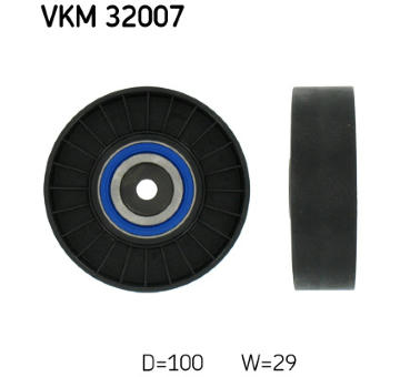 Vratná/vodicí kladka, klínový žebrový řemen SKF VKM 32007
