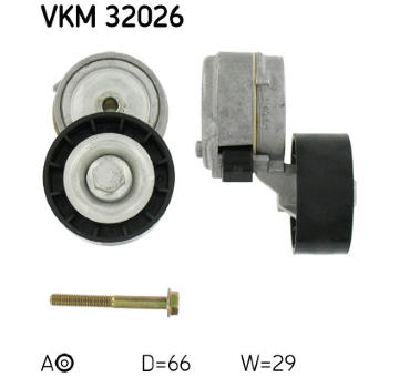 Napínák, žebrovaný klínový řemen SKF VKM 32026