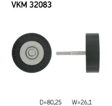 Vratná/vodiaca kladka rebrovaného klinového remeňa SKF VKM 32083