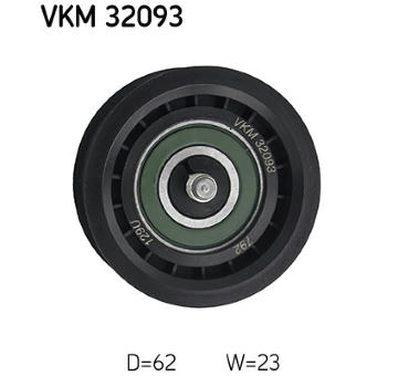 Vratná/vodicí kladka, klínový žebrový řemen SKF VKM 32093