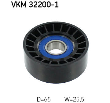 Vratná/vodicí kladka, klínový žebrový řemen SKF VKM 32200-1