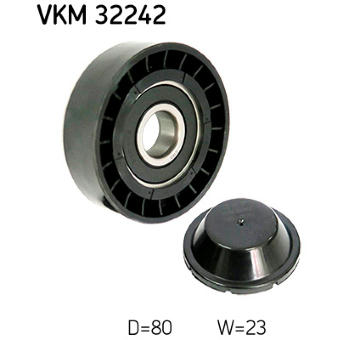 Vratná/vodicí kladka, klínový žebrový řemen SKF VKM 32242