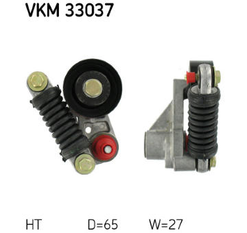 Napínák, žebrovaný klínový řemen SKF VKM 33037