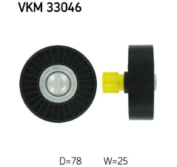 Vratná/vodicí kladka, klínový žebrový řemen SKF VKM 33046
