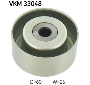 Vratná/vodicí kladka, klínový žebrový řemen SKF VKM 33048