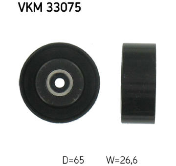 Vratná/vodiaca kladka rebrovaného klinového remeňa SKF VKM 33075
