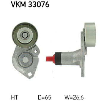 Napínák, žebrovaný klínový řemen SKF VKM 33076