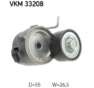 Napínák, žebrovaný klínový řemen SKF VKM 33208