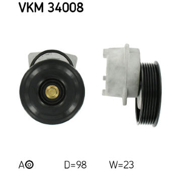 Napínák, žebrovaný klínový řemen SKF VKM 34008