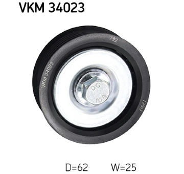 Vratná/vodicí kladka, klínový žebrový řemen SKF VKM 34023